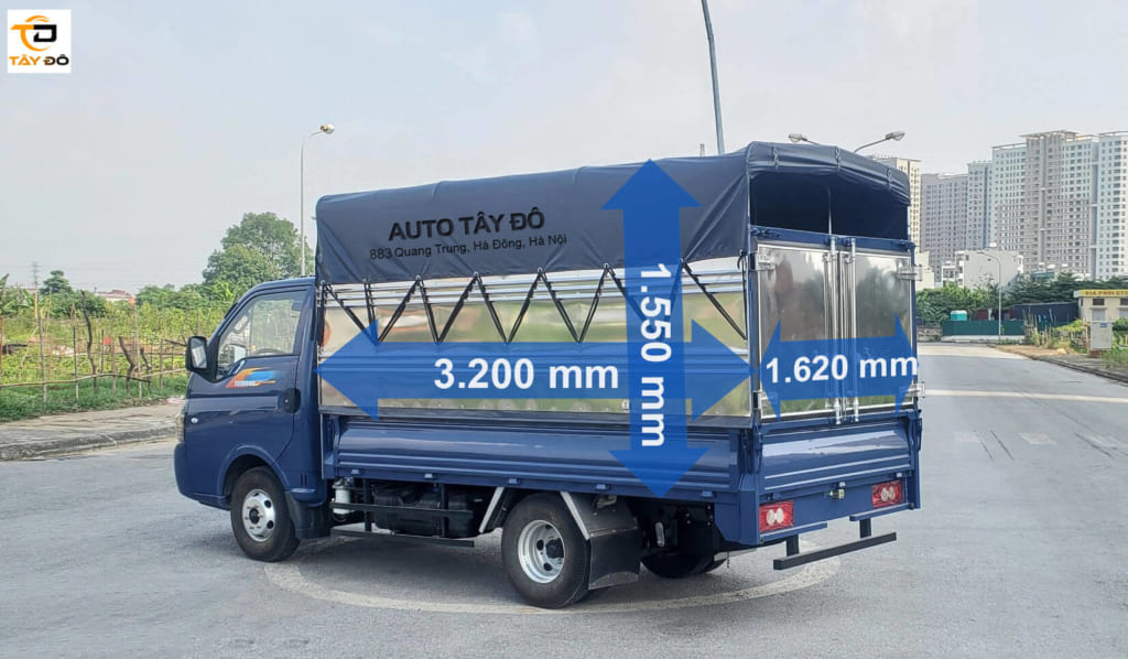 kích thước thùng xe tải tera180