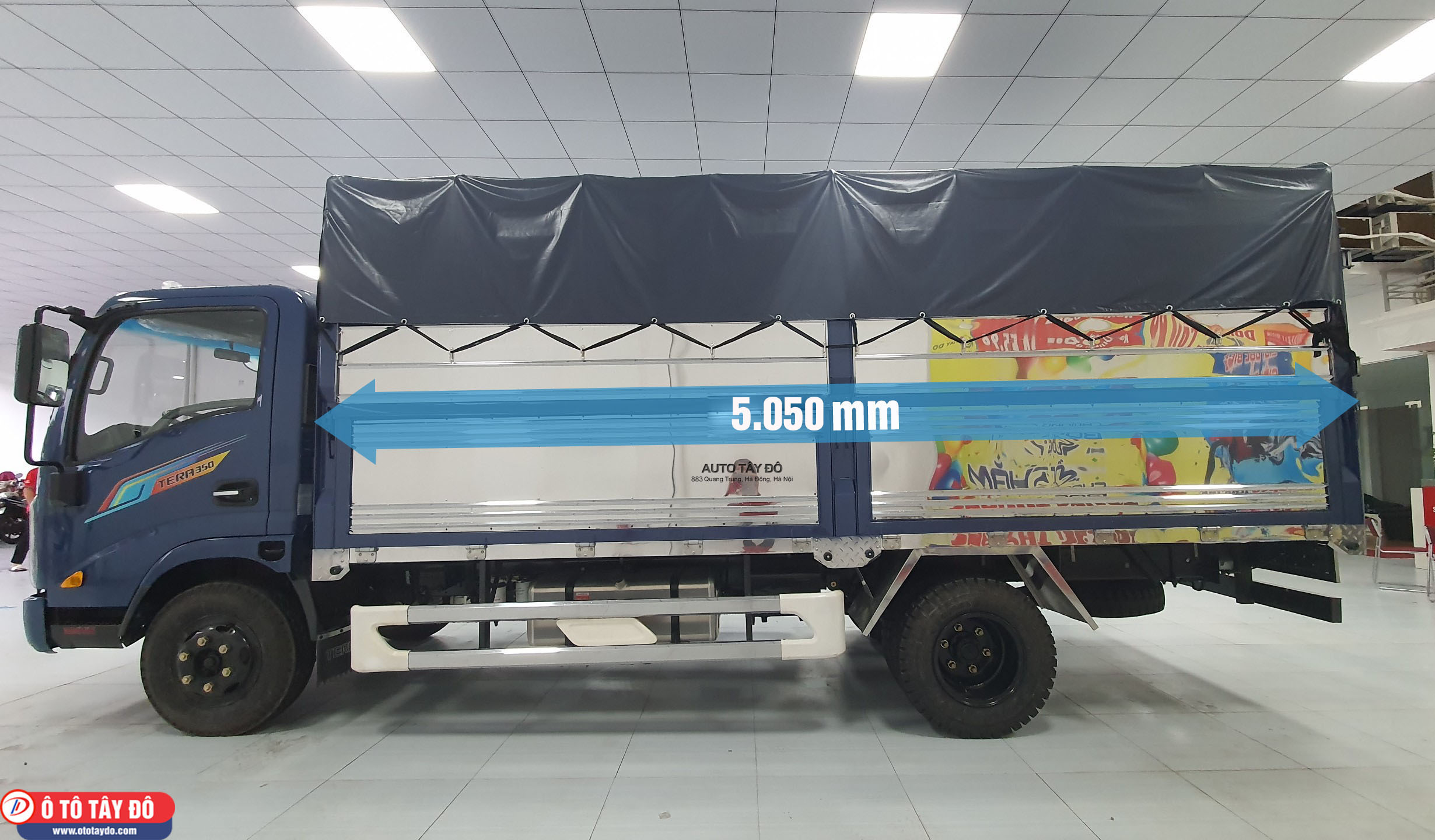 kích thước thùng bạt Tera 350