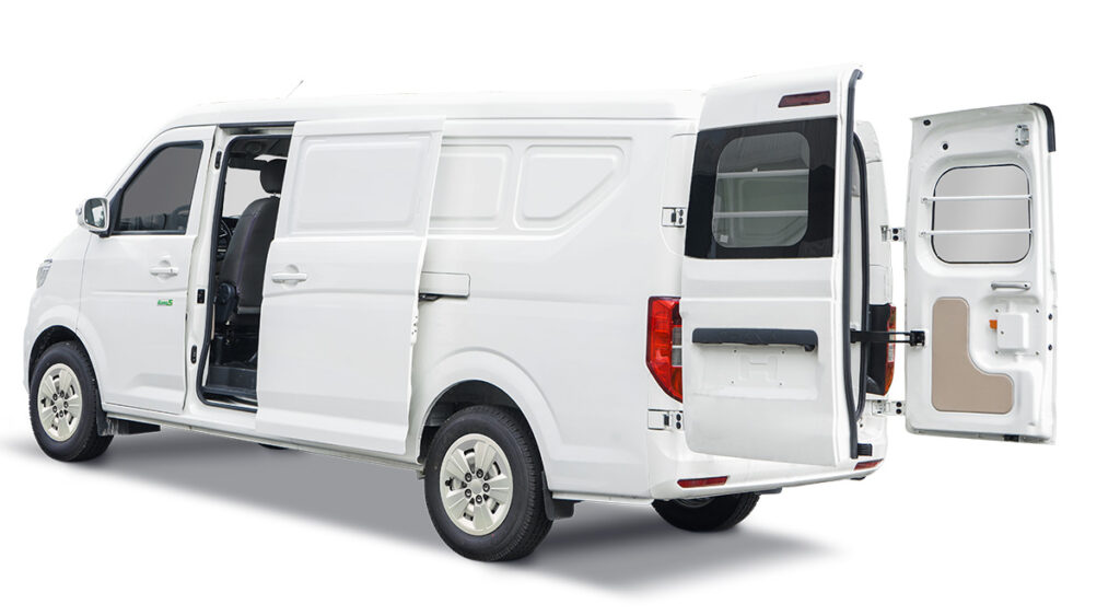 thiết kế thùng hàng của xe tải van Thaco TF480 V 2S