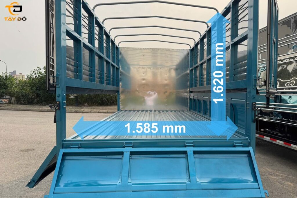 kích thước thùng mui bạt xe tải veam s80